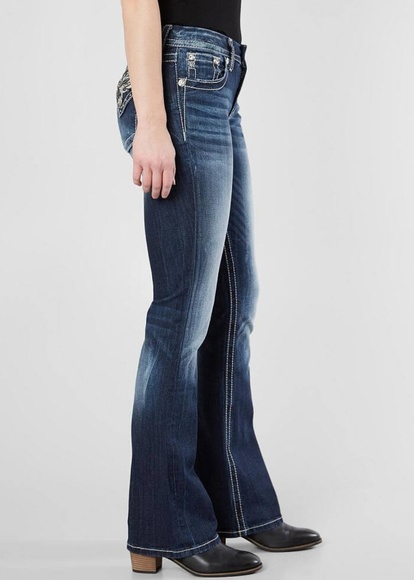 New!!Miss Me angel wings easy bootcut jeans - Picture 3 of 6